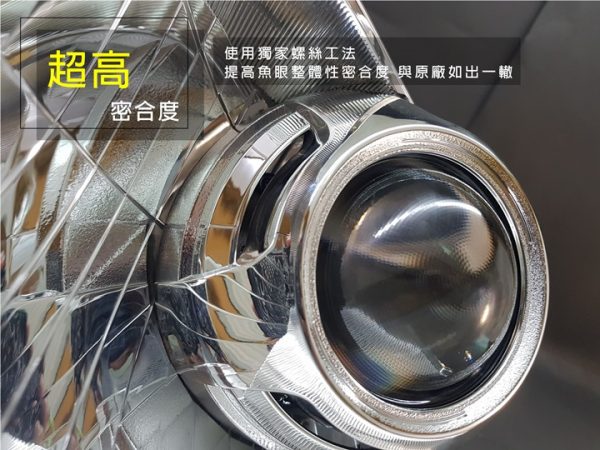 獨特螺絲工法造就超高密合度的魚眼